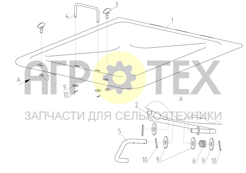 Люк (РСМ-100.17.00.210) (№3 на схеме)